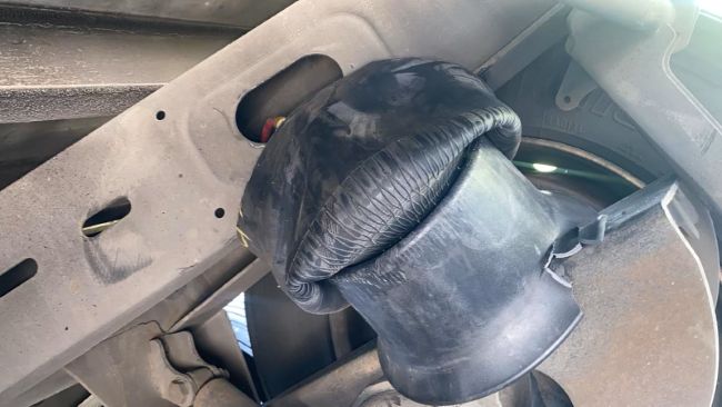 Damage to truck suspension