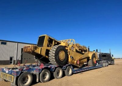 Large yell road or construction equipment